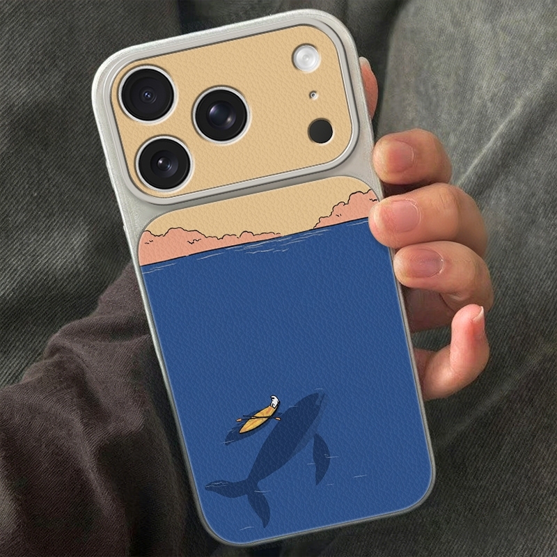 푸른 바다 고래 카누 폰 케이스 (아이폰 17 16 1 - Phone Cases Leather 리뷰 및 가격