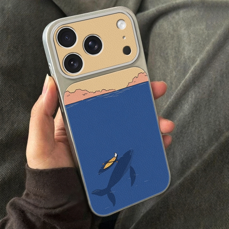 푸른 바다 고래 카누 폰 케이스 (아이폰 17 16 1 - Phone Cases Leather 리뷰 및 가격