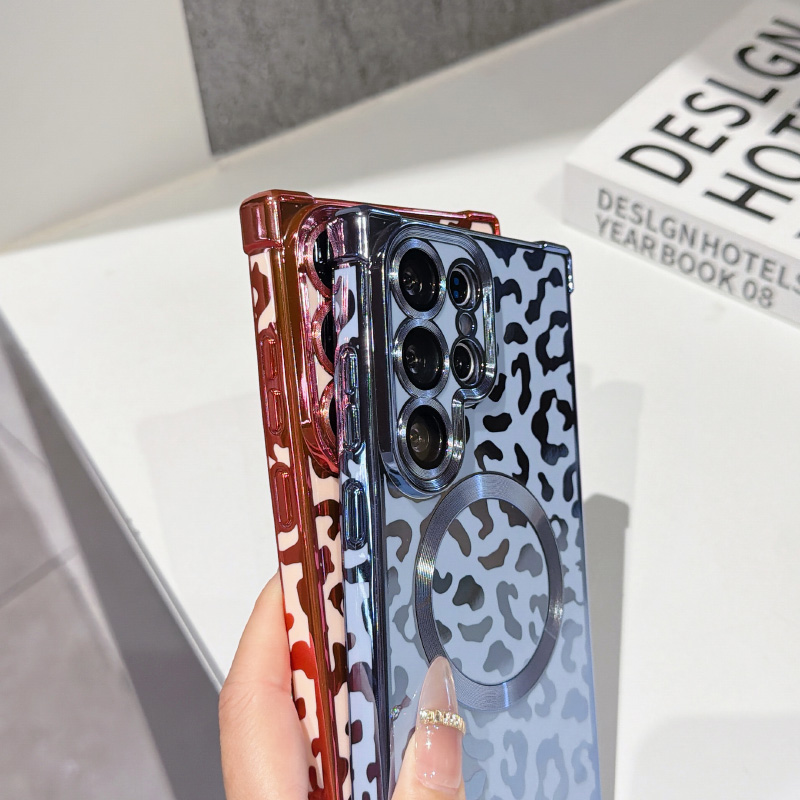 새로운 레오파드 프린트 마그네틱 마그스테이프 폰 케이스 - Phone Cases With Loop 리뷰 및 가격