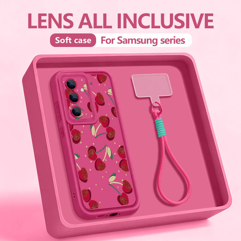 리틀 체리 패턴 끈형 폰 케이스 삼성 갤럭시 S26 S - Phone Cases With Loop 리뷰 및 가격