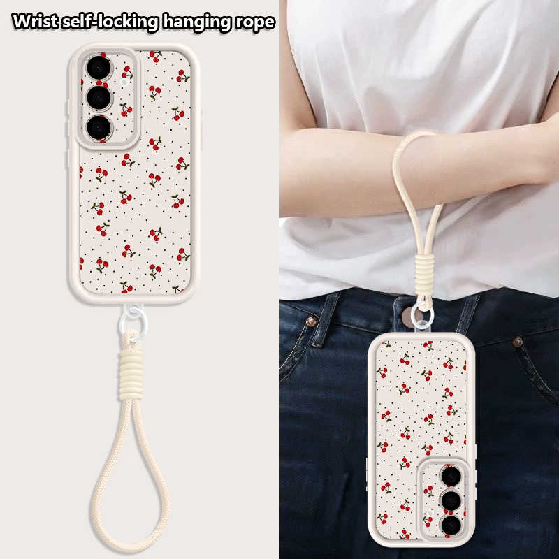 리틀 체리 패턴 끈형 폰 케이스 삼성 갤럭시 S26 S - Phone Cases With Loop 리뷰 및 가격