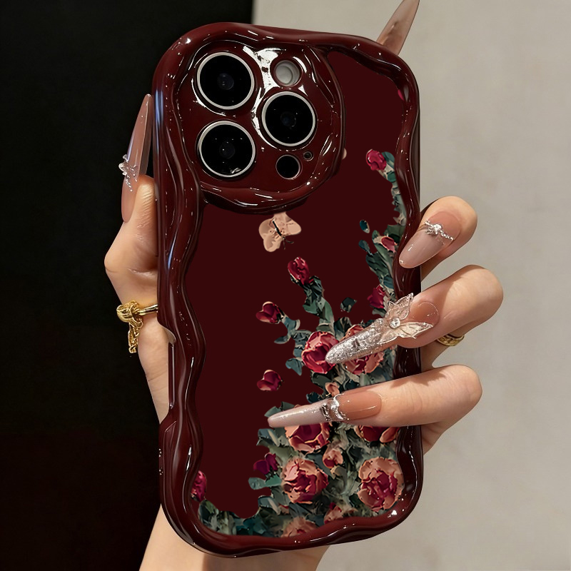 레트로 유화 꽃무늬 아이폰 17 16 14 Pro Ma - Phone Cases Drawing 리뷰 및 가격