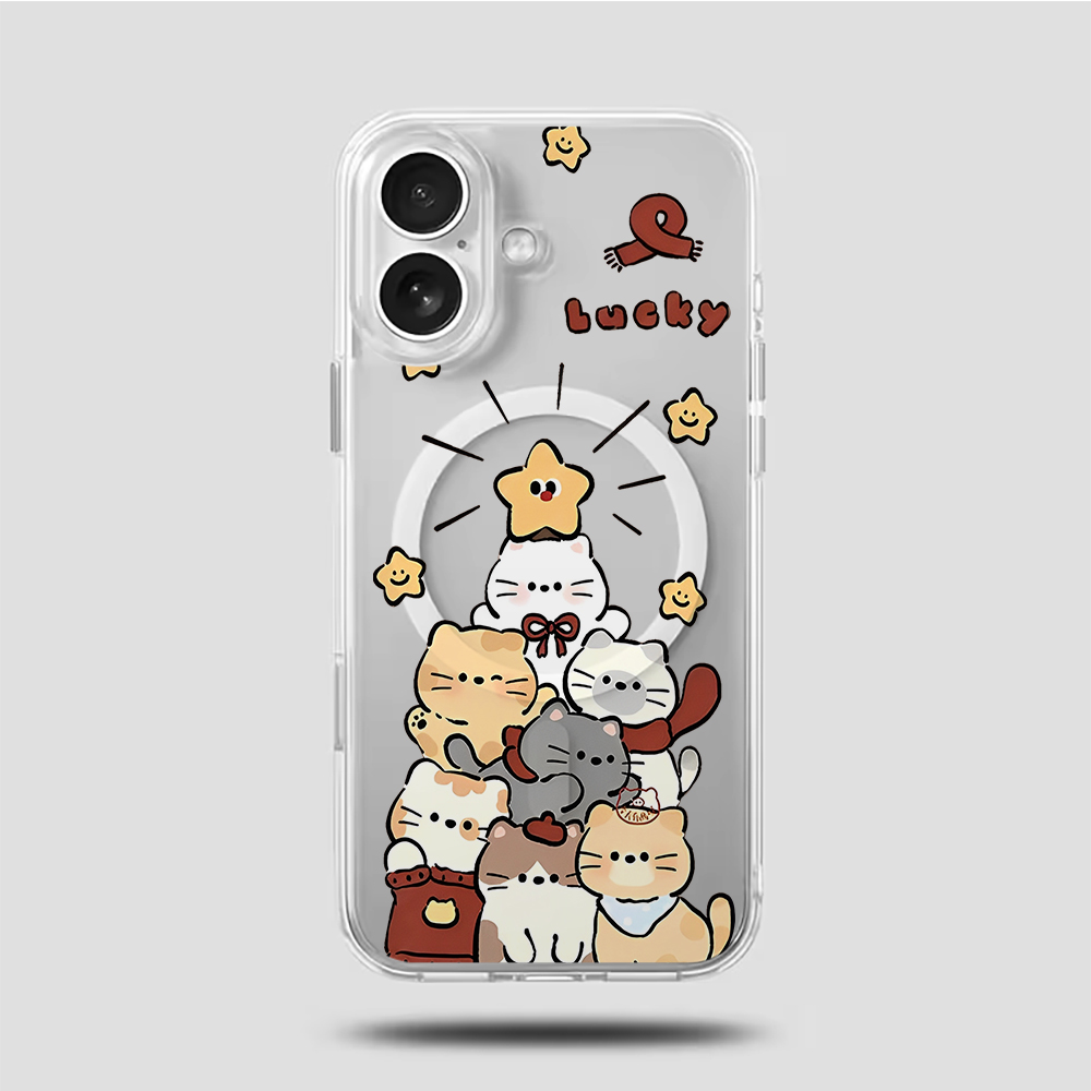 귀여운 만화 고양이 프린트 호환 폰 케이스 (아이폰 1 - Phone Cases Iphone 17 Pro 리뷰 및 가격