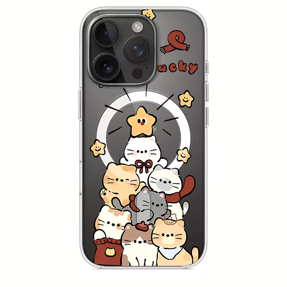 귀여운 만화 고양이 프린트 호환 폰 케이스 (아이폰 1 - Phone Cases Iphone 17 Pro 리뷰 및 가격